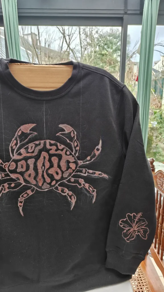 Bleached Hoodie Crab Portfolio Jasmine Orman