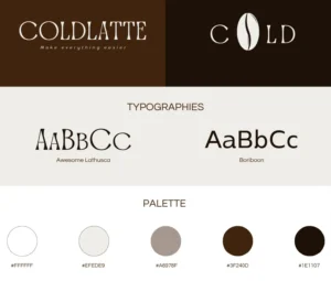 Charte Graphique Cold Latte Portfolio Jasmine Orman