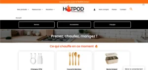 Site Hotpod Accueil Portfolio Jasmine Orman