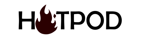 Hotpod logo de marque noir